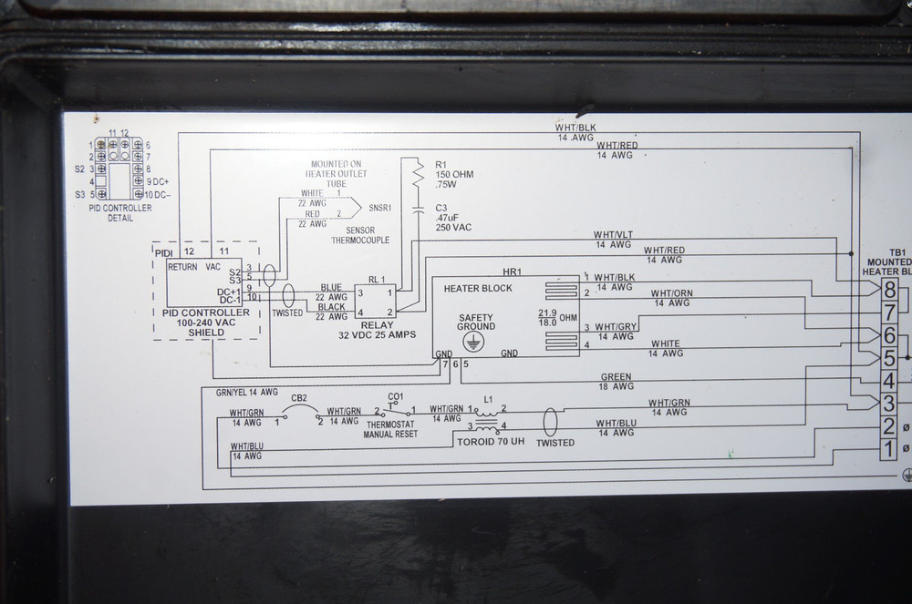 HACH 48685-60 Sample Water Heater w/ WATFLOW 93BB Controller - Tested & Working