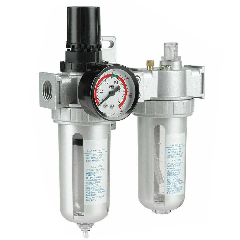 Air Control Tool Unit Filter Regulator Lubricator Water Trap For Compressor New
