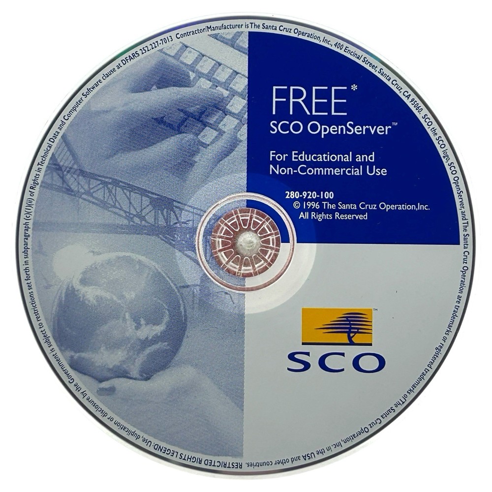 Free SCO OpenServer 5.0.2 w/ Enhancement Products & Java Dev Kit Vintage 1997