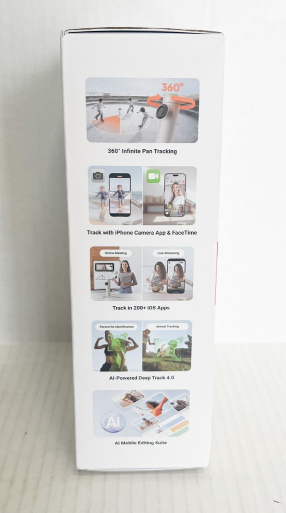 Insta360 Flow 2 Pro3-Axis AI-Powered Smartphone Gimbal Creator Bundle-Stone Gray