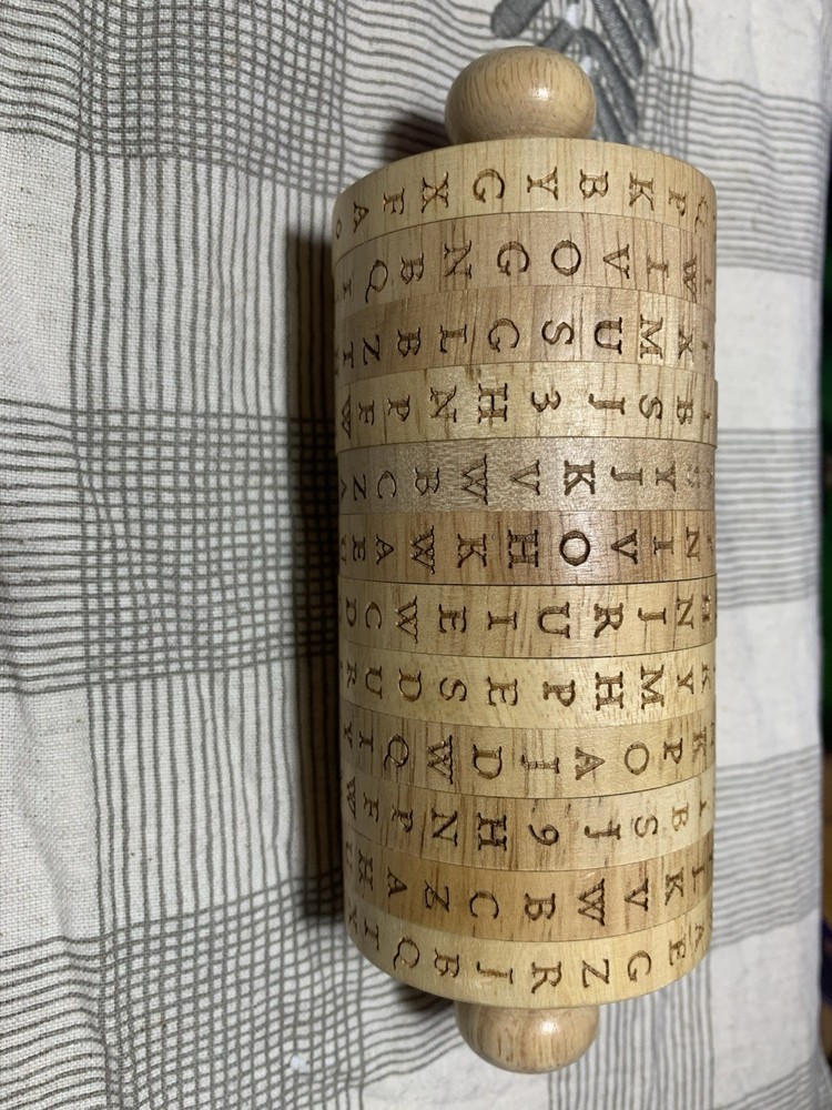 Vintage 2009 DMA Wooden Secret Decoder Wheel