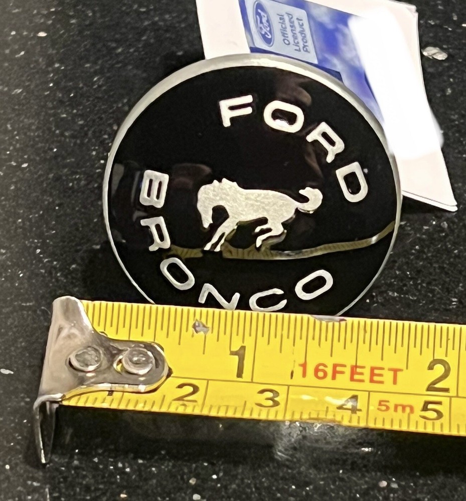 Ford Bronco Drawer Pulls Cabinet Dresser Pull Black Silver Round