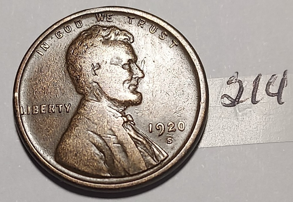 1920-S Lincoln Wheat Cent #214