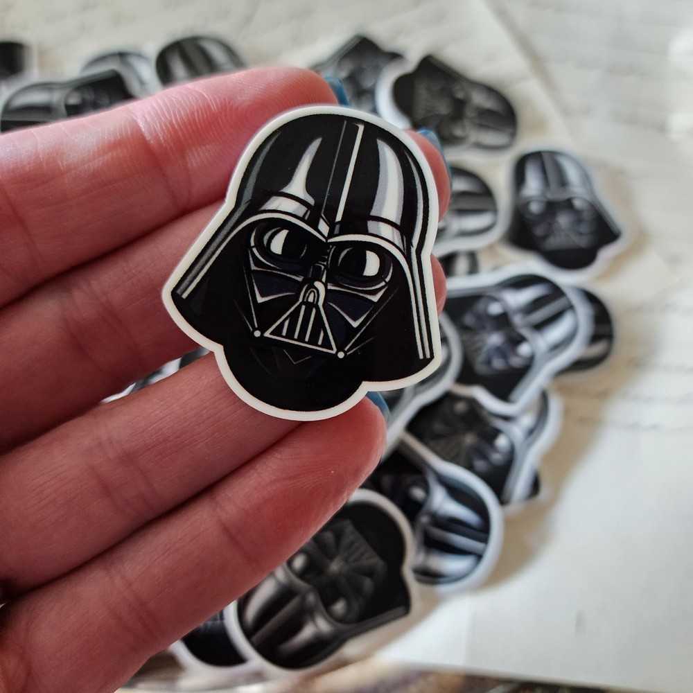 2pc Darth V-ader Planar Resin, Craft Supply, PR20645