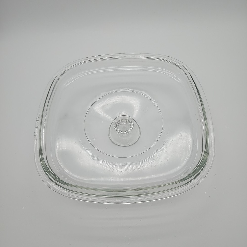 Vtg Pyrex A9C Square Glass Lid | Replacement Lid for CorningWare | Clear Pyrex