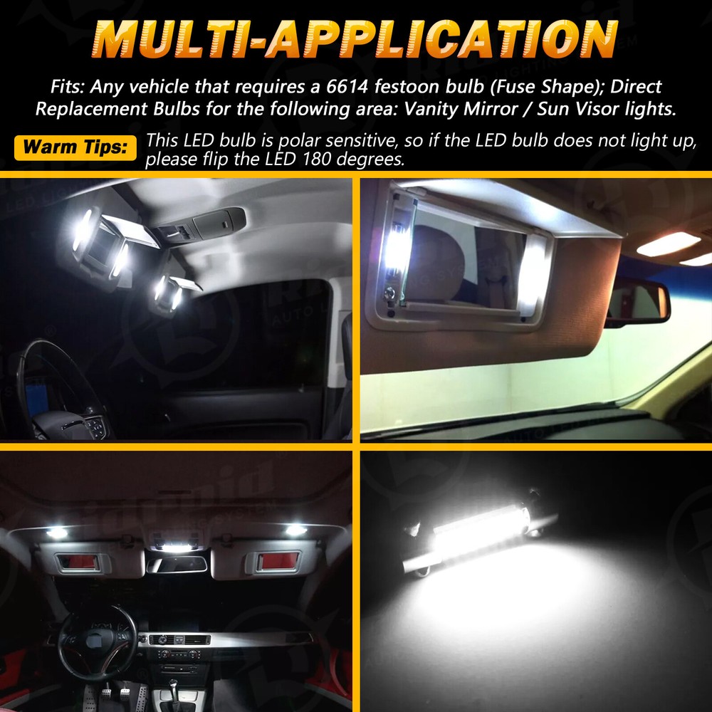 12x Interior LED Lights Bulbs Kit Package for 2009-2018 Dodge Ram 1500 2500 3500
