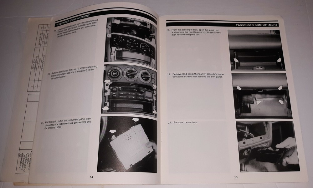 1996 KIA Sephia Air Conditioner Installation Service Manual