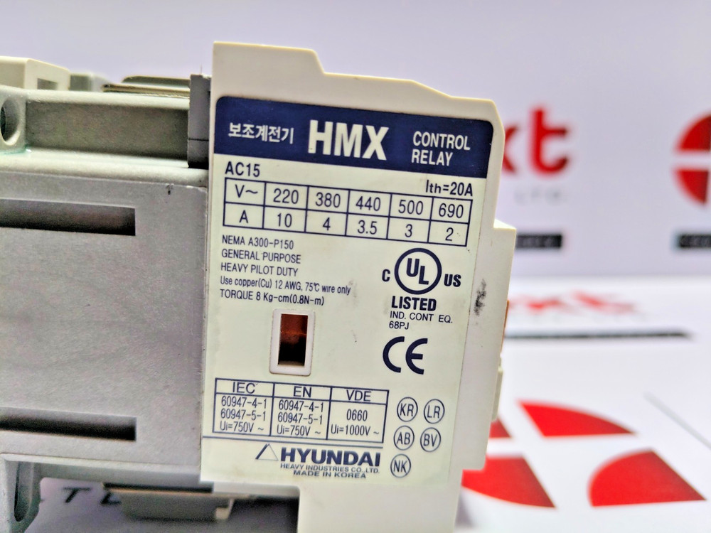 Hyundai HMX 40 Control Relay 20A 220VAC