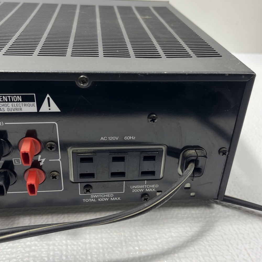 Kenwood KA-95 Amplifier Works Tested Input Source Buttons Return Issue