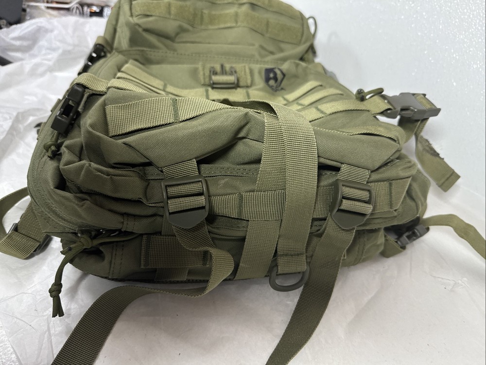 USCCA Military Green Tactical Backpack Adjustable Straps Multi Pocket