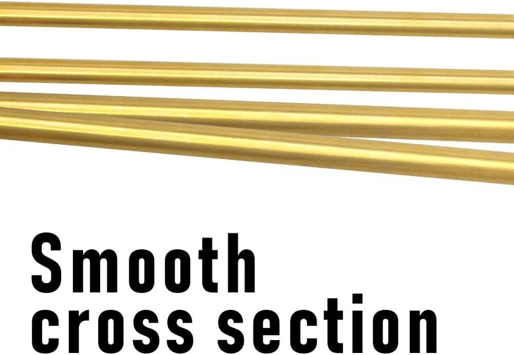 H62 1"25mm OD Brass Tube 0.5mm Wall Ã— 300mm Length Brass Tubing Seamless Roun