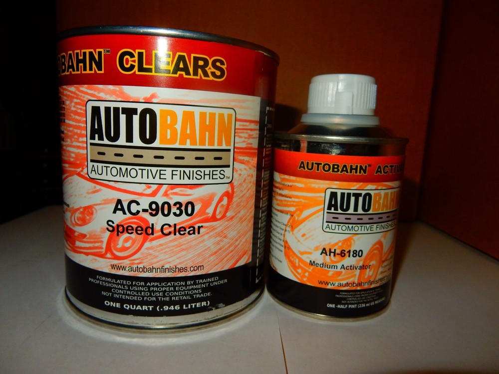 AC9030 Speed Clear Fast Urethane Clear Coat Quart Kit