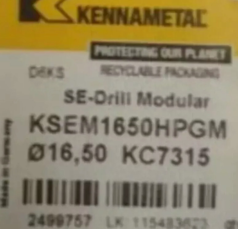 Genuine Carbide Inserts 2 Tablets KSEM1650HPGM KC7315