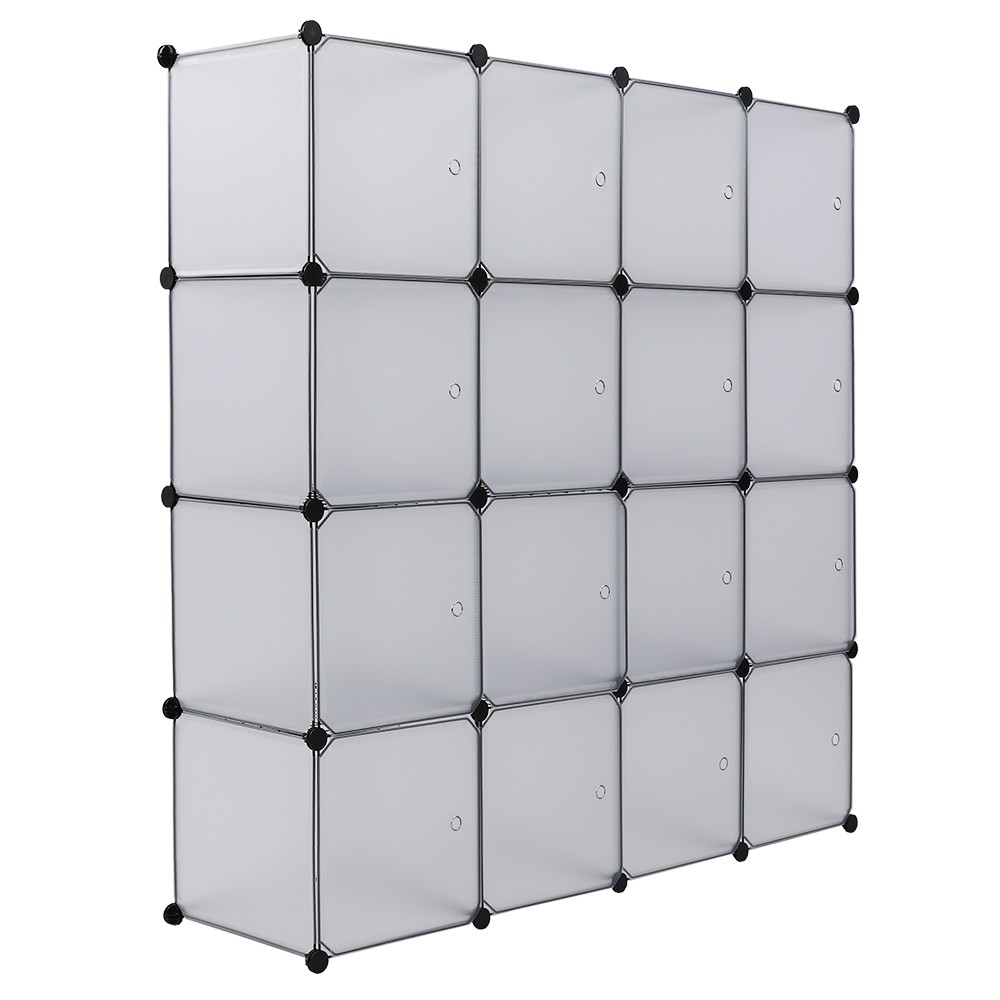 16-Cube Storage Shelf Cube Shelving Bookcase Bookshelf Organizing Closet Toy