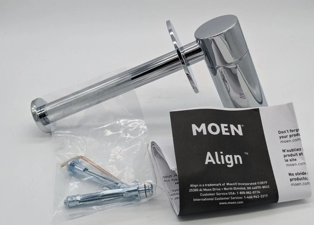 Moen YB0409CH Align Wall Mounted Paper Holder in Chrome
