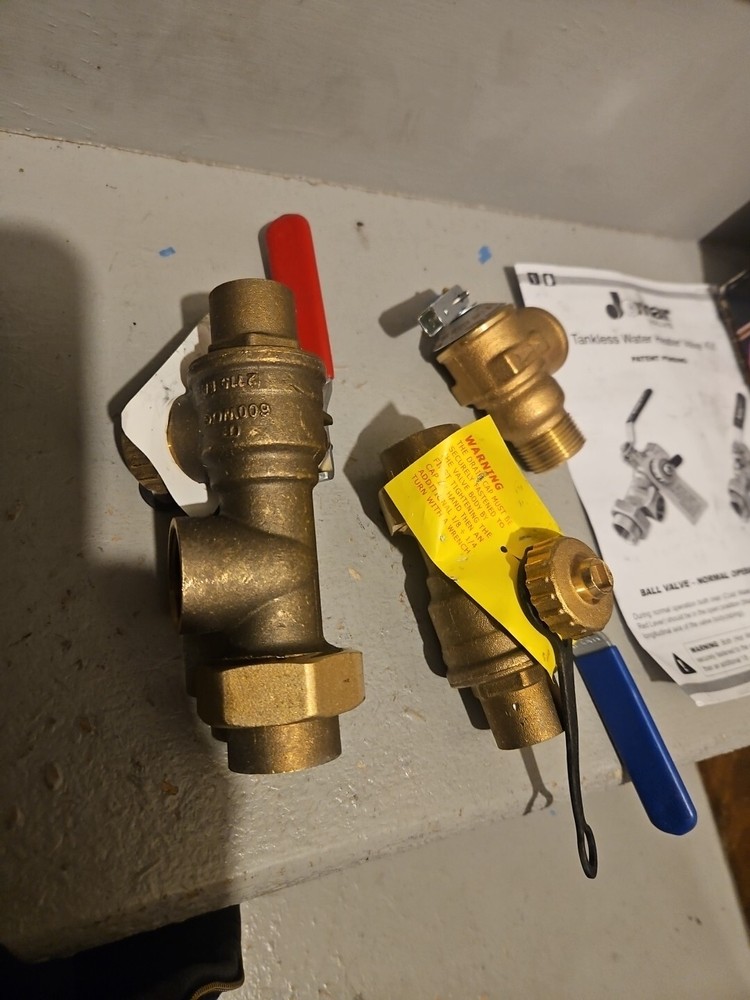 JOMAR 810-514G TANKLESS HOT WATER HEATER VALVE KIT S101ASG