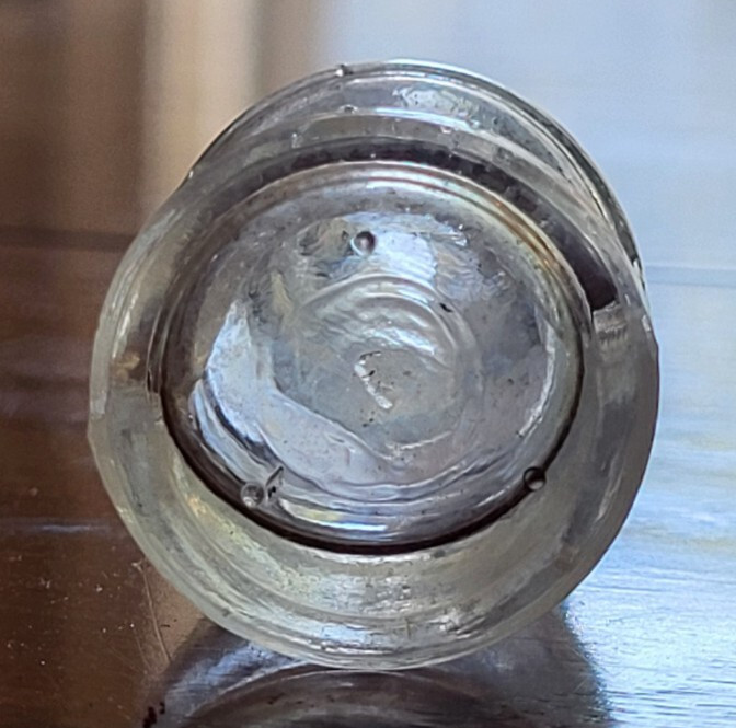 Antique "HOYT'S NICKEL COLOGNE" Tiny Bottle