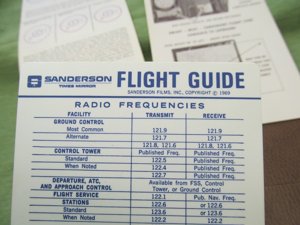 Sanderson Flight Organizer Packet - Flight Computer SC-1B & More - NICE