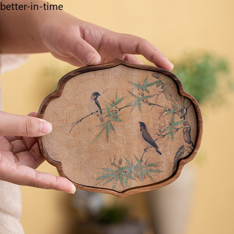 Walnut Chinese Tea Mat Set Teapot Tray Tea Set Storage Tray Tea Table Home Decor