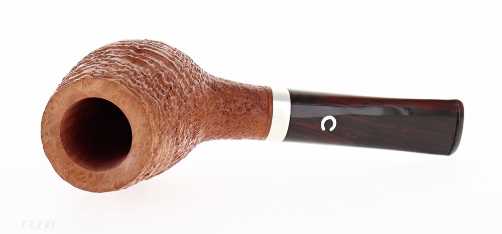 Pipe Il Ceppo GRUPPO 1 clear sandblasted shape stand up devil anse silver ring
