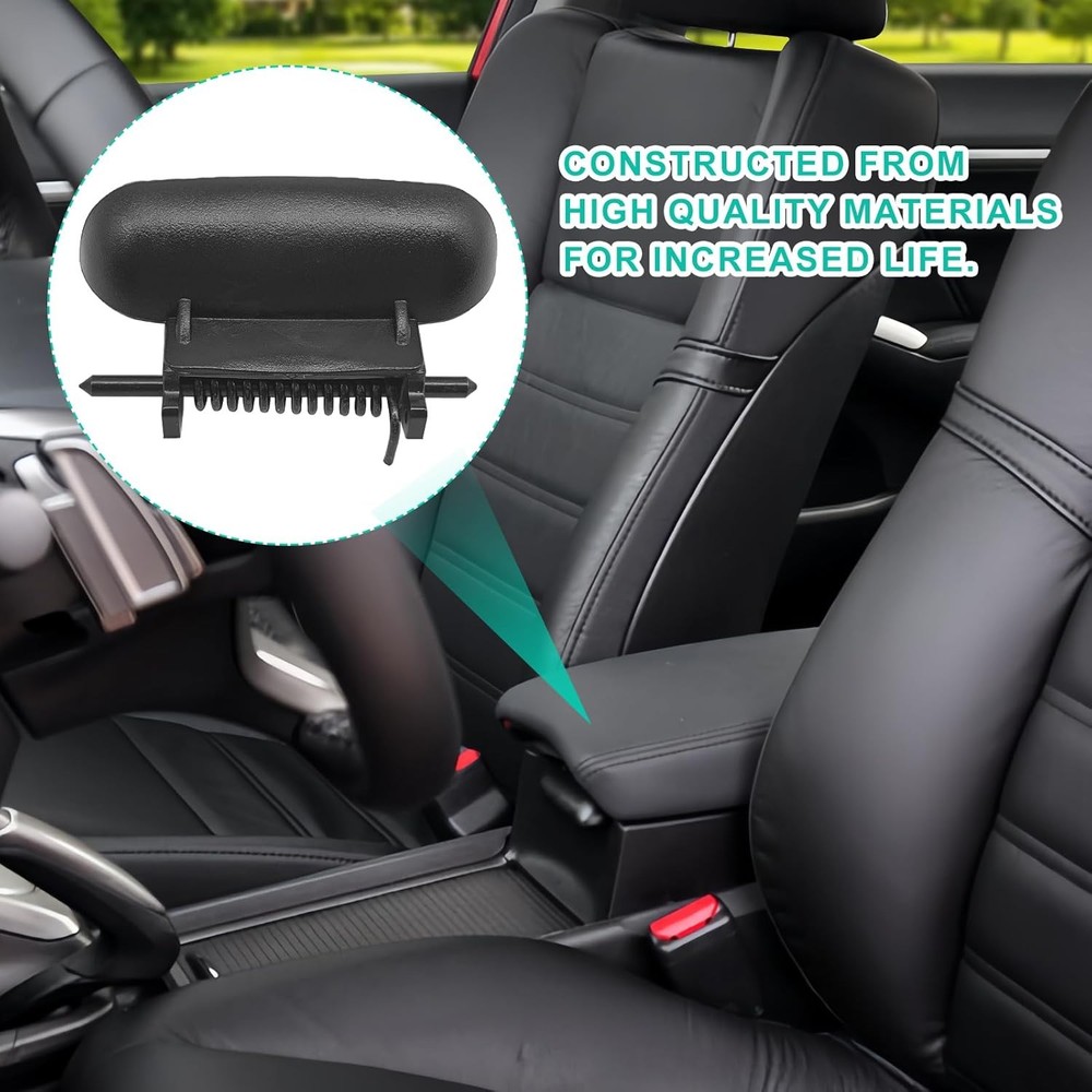 Black Plastic Center Console Latch,Armrest Cover Lid LatchReplacement,Armrest Co