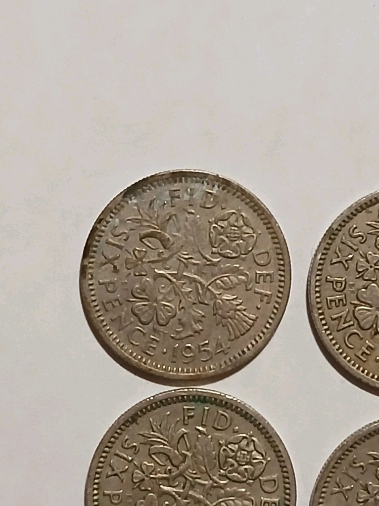 6 Sixpence Coins