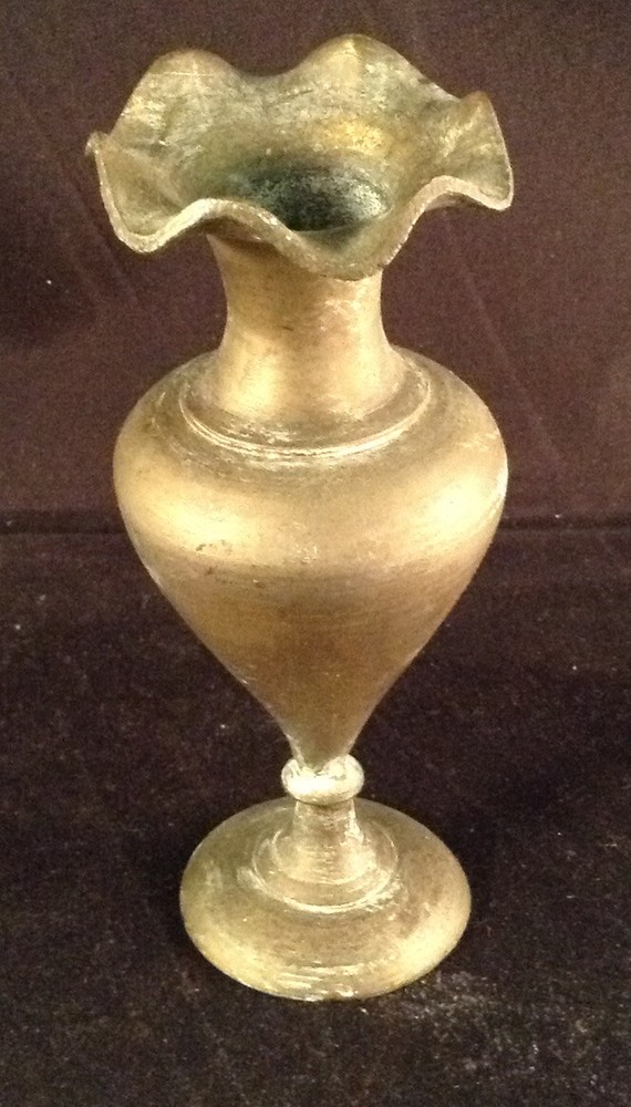 Brass Coated Small Vase