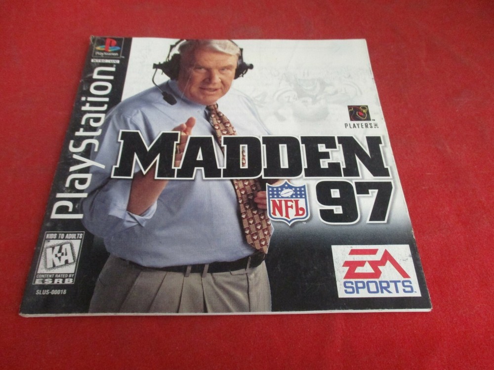 Madden 97 Playstation 1 PS1 Instruction Manual Booklet ONLY