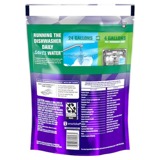 Cascade Platinum Plus 21 -Count Fresh scent Dishwasher Detergent