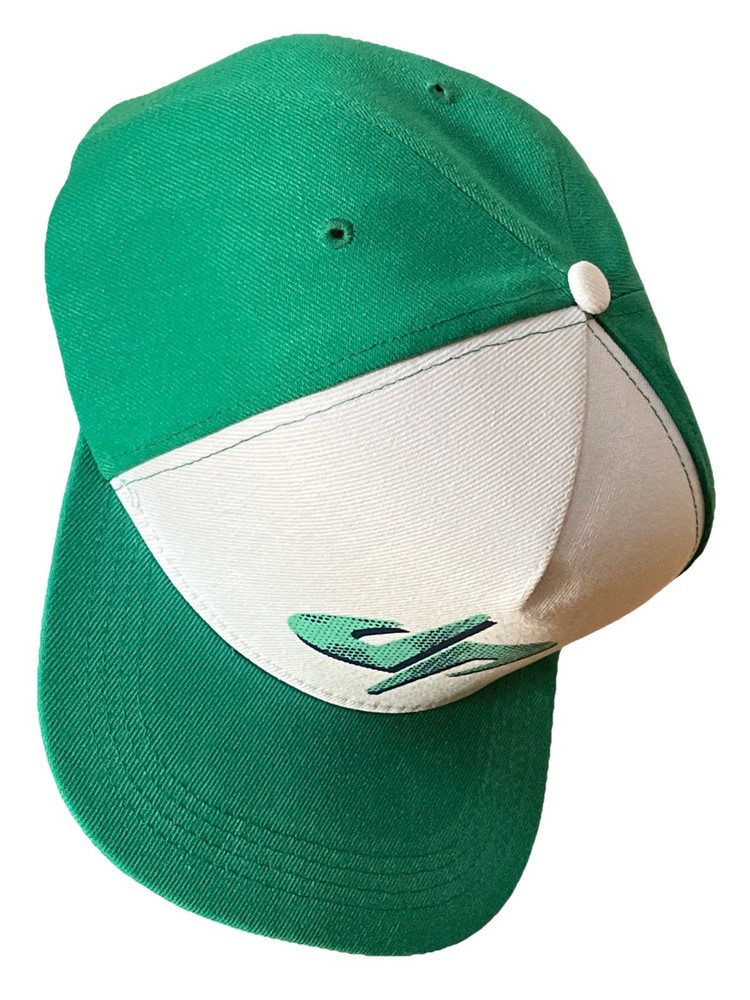 DP Dude Perfect Cap Green & White Snapback Baseball Hat dp Logo Adjustable