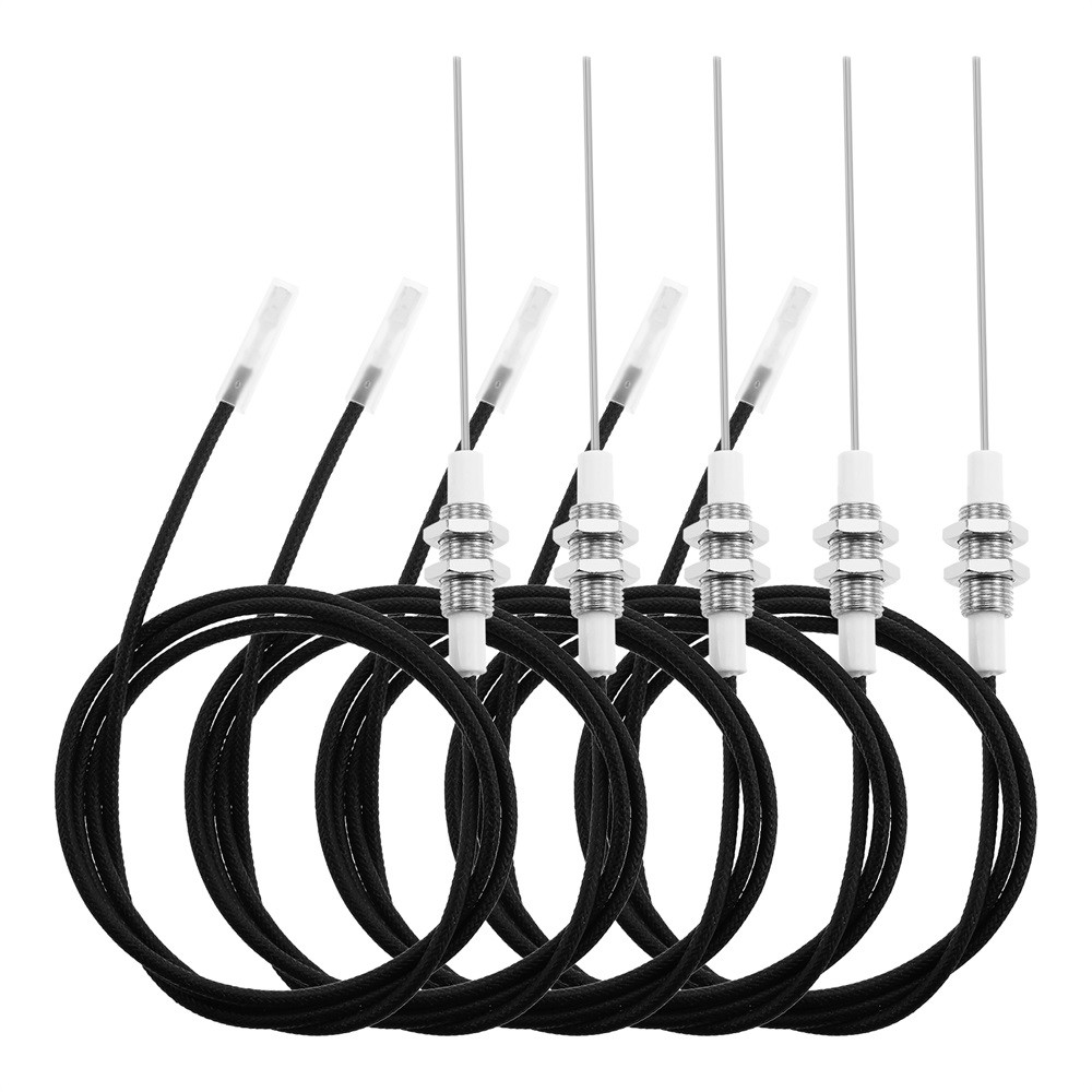 4 x Spark Igniter Flame Sensor with M10 Threaded 36" Ignition Plug Wire