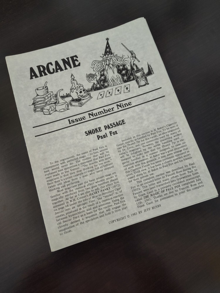 Arcane Magazine - by Jeff Busby - Issue #9