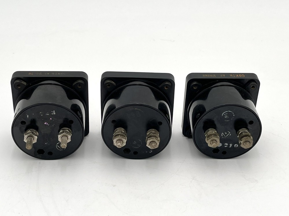 3 Vintage Panel Meters Amps AC 250 Untested