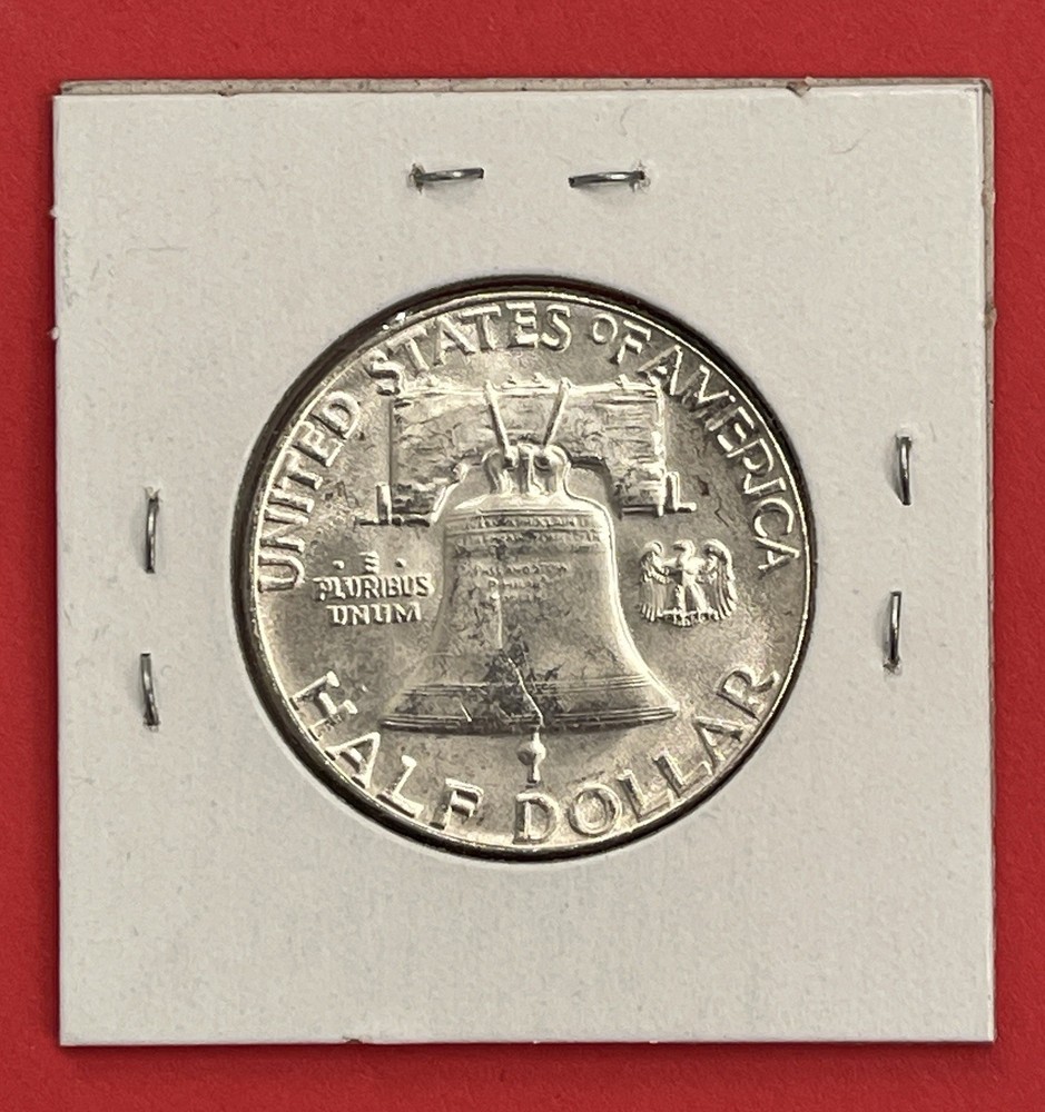 1955 P Franklin Silver Half Dollar, Choice/Gem Uncirculated.