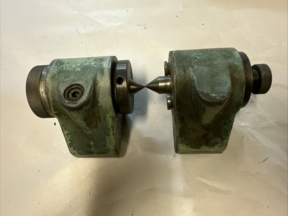 J & L Optical Comparitor Bench Centers Set/ Tailstock