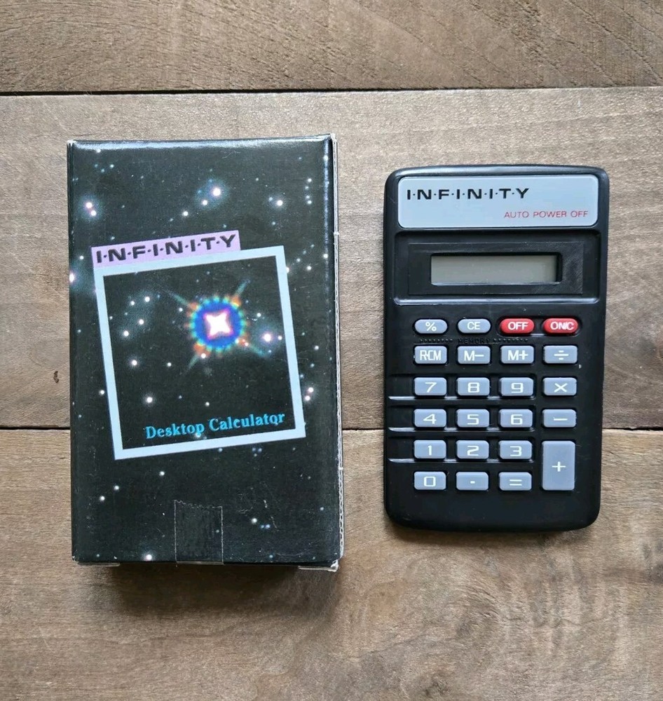 Infinity Personal Desktop Calculator - New in Original Box - Space Galaxy