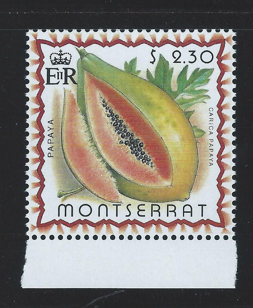 Montserrat Sc 984-88a Fruit Mango, Breadfruit, Papaya, Lime, Akee