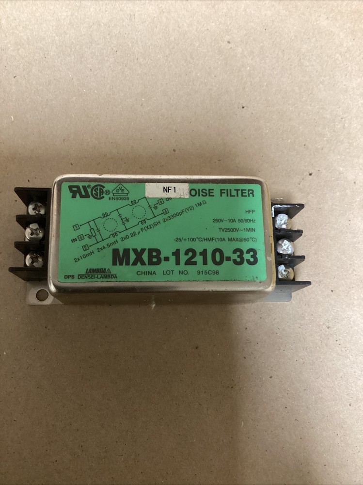Lambda MXB-121-33 Noise Filter 250V 10A - #262PT63FML