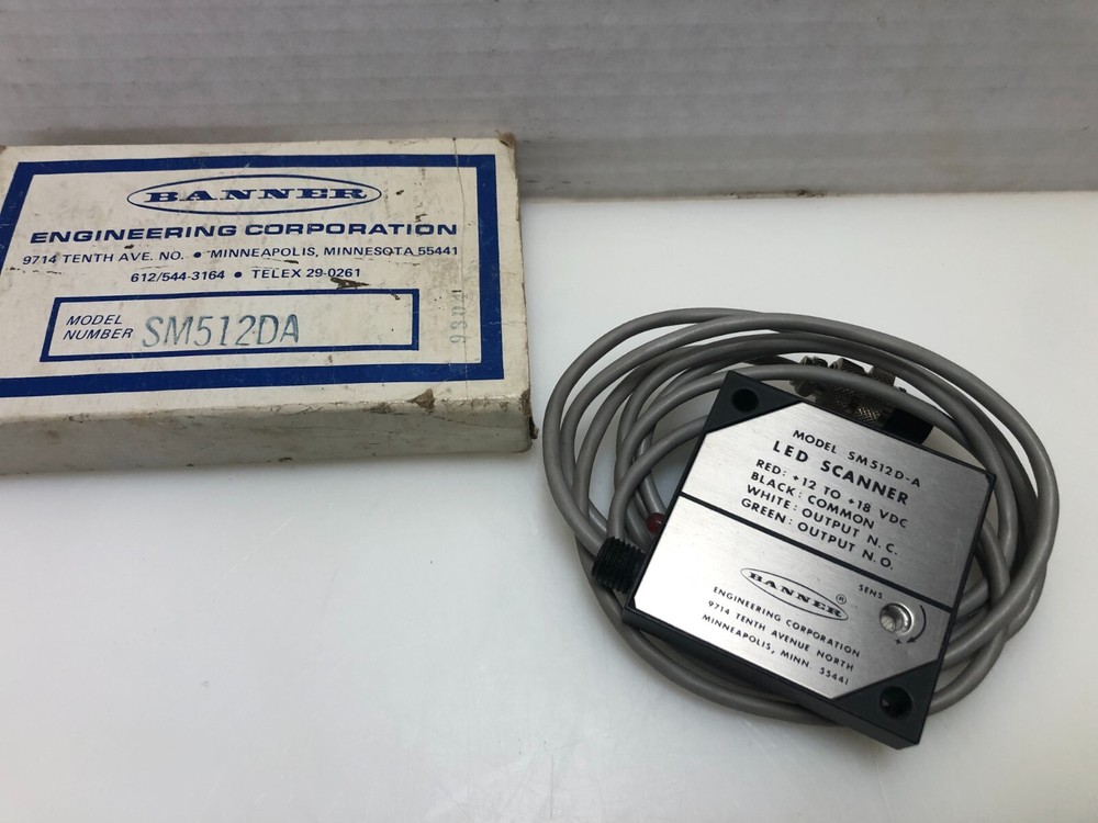 New Banner SM512DA LED Scanner