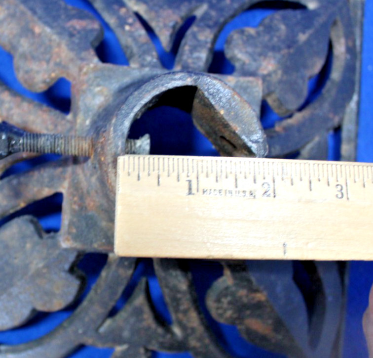 Cast Iron Flagpole Metal Base 9" square