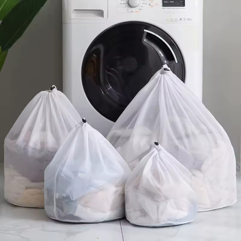Large Mesh Laundry Bag with Drawstring, Protect Bras, Underwear & Delicates
