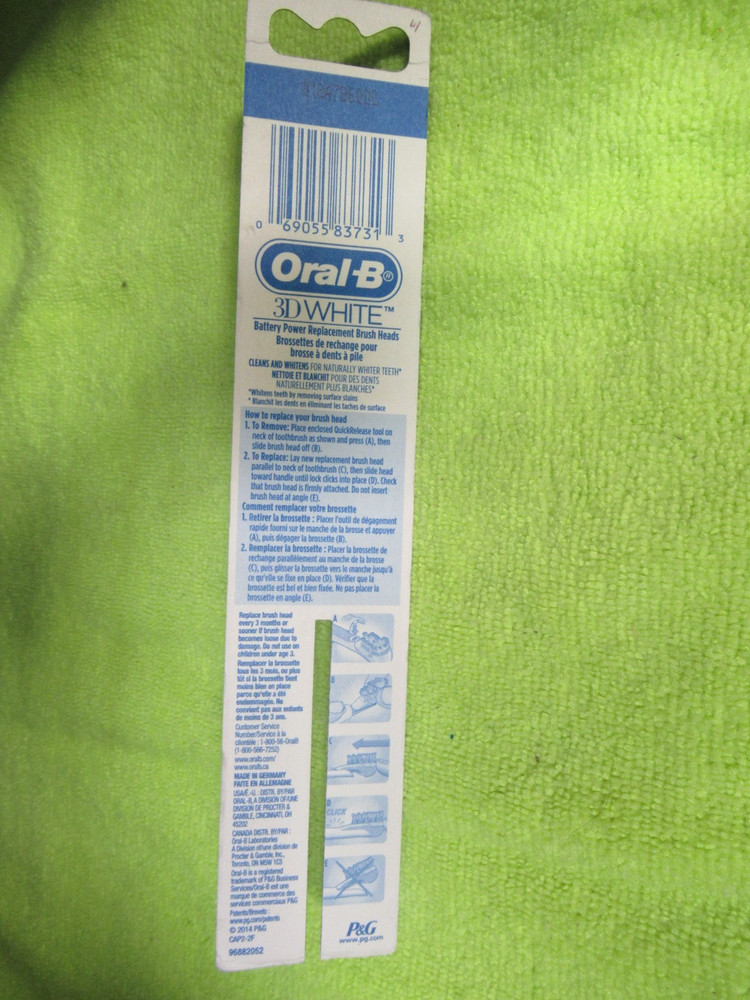 Oral-B Deep Replacement Toothbrush Heads 1 Pack (Includes 2 Replacement Heads)