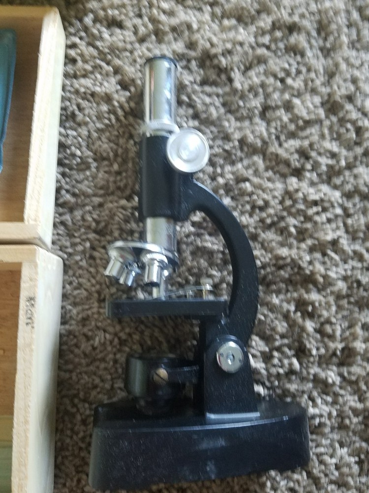 Vintage ~ Precision Optics by Relco ~ Microscope Kit 750X