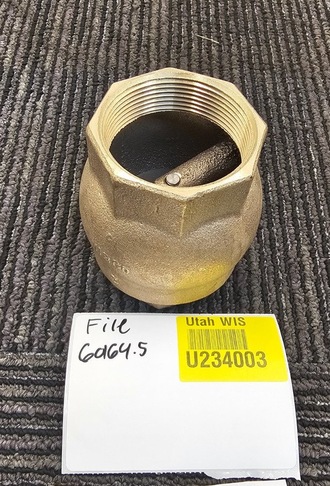 Nibco 2" Solder Brass Ring Check Valve 250 CWP Threaded Bore Replacement