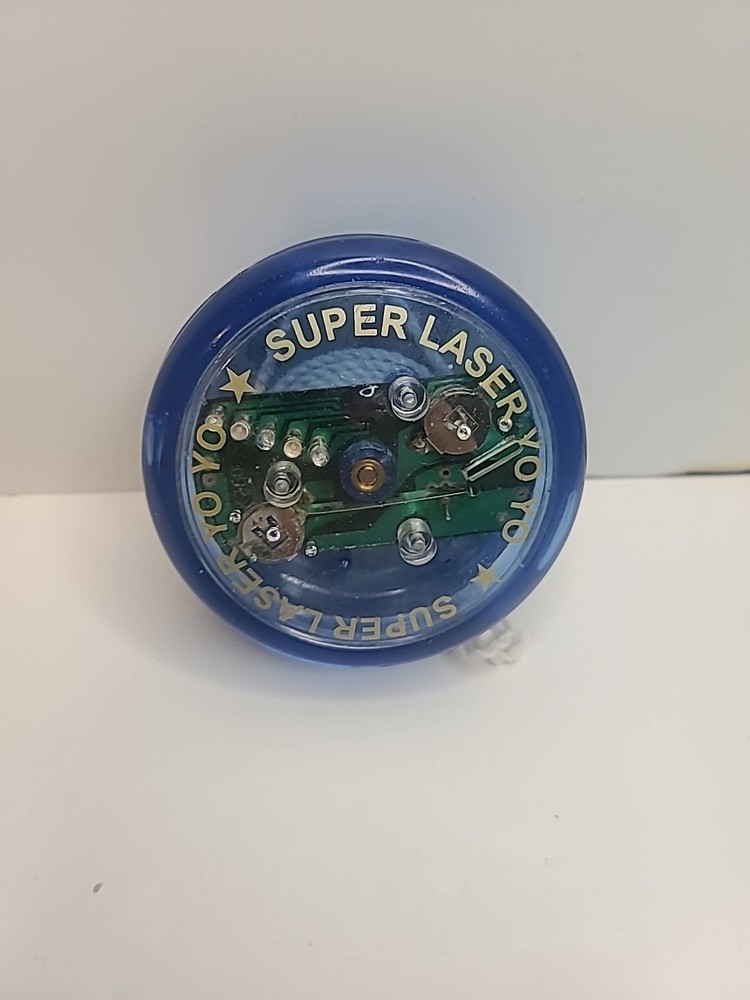 Vintage   Super Laser Yo-Yo Blue/Clear with original string