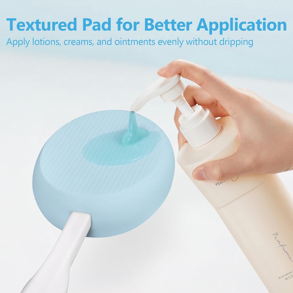 Lotion Applicator with Replaceable Pads for Back Elderly Sunscreen Cream