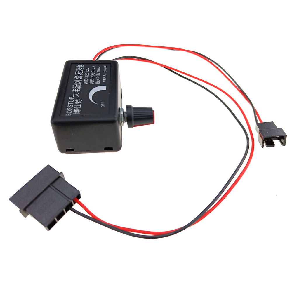 PC Case CPU Fan 3pin Cooler Speed Controller Manul Knob Switch 4pin IDE Input
