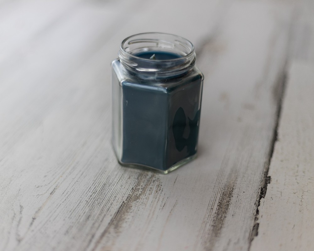 Sapphire Blue 100% Beeswax Jar Candle, 12 oz