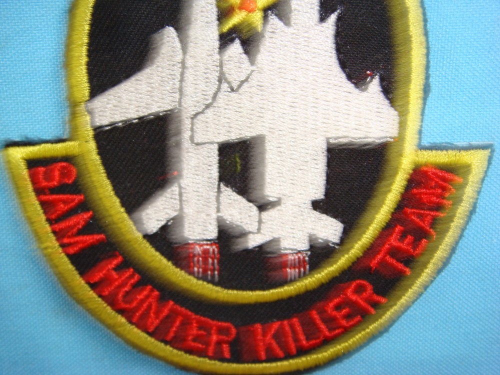 VIETNAM WAR PATCH, USAF SURFACE TO AIR MISSILE SAM HUNTER KILLER TEAM