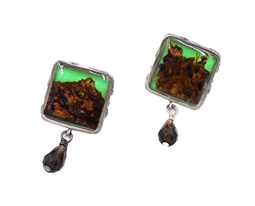Real "Bark" Earrings by Shari Dixon E104 SS